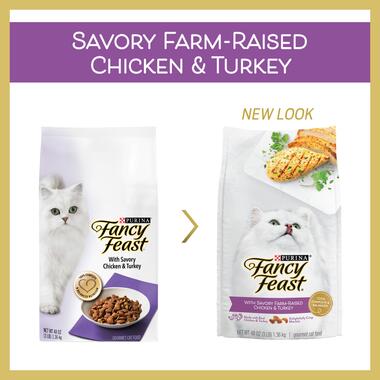 Fancy feast outlet cat dry food